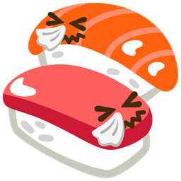 sneezing face and sushi