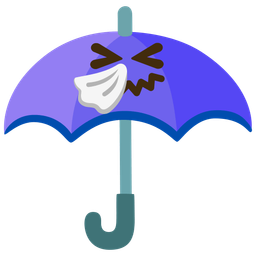 sneezing face and umbrella