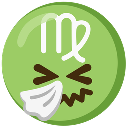 sneezing face and Virgo