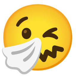 Sneezing face and Winking face