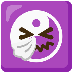 sneezing face and yin yang