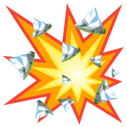 Snow-capped mountain and Collision