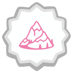 Snow-capped mountain and Fish cake with swirl