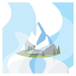 Snow-capped mountain and Hot springs