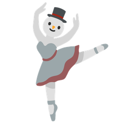 snowman without snow and ballet shoes