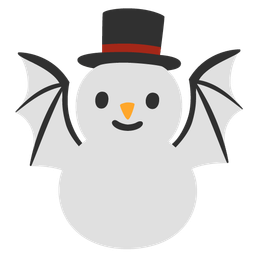 snowman without snow and bat