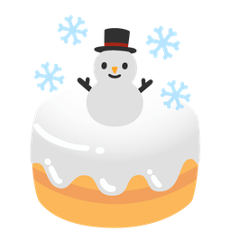snowman without snow and birthday cake