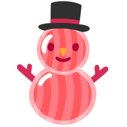 snowman without snow and candy