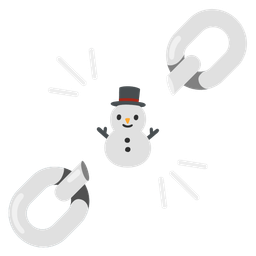 snowman without snow and chains