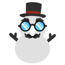 snowman without snow and disguised face