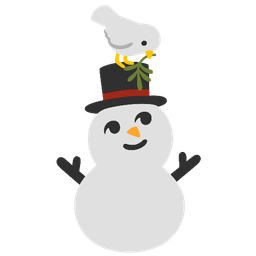 snowman without snow and dove