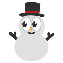 snowman without snow and eyes