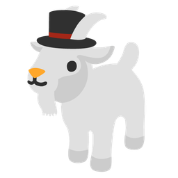 snowman without snow and goat