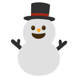 Snowman without snow and Grinning face