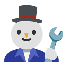 snowman without snow and hammer and wrench