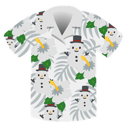 snowman without snow and hibiscus