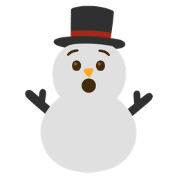 snowman without snow and hushed face