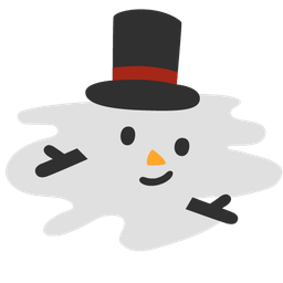 Snowman without snow and Melting face