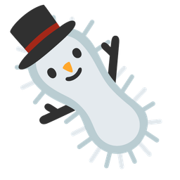 snowman without snow and microbe