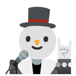 snowman without snow and microphone