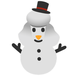 snowman without snow and poodle