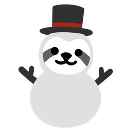 snowman without snow and sloth