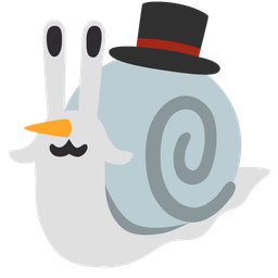 snowman without snow and snail