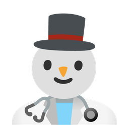 snowman without snow and stethoscope