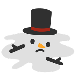 snowman without snow and sun with face