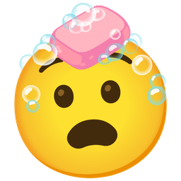 Soap and Anguished face