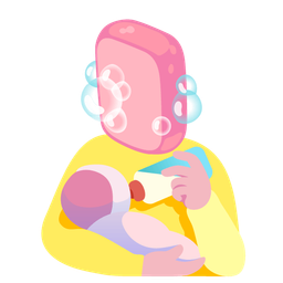 soap and baby bottle