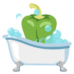 soap and bell pepper