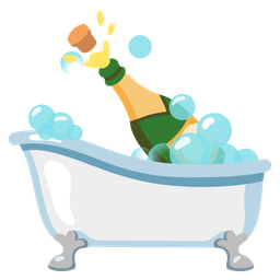 soap and bottle with popping cork