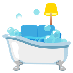 soap and couch and lamp