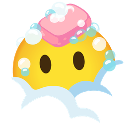 Soap and Face in clouds