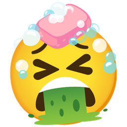 Soap and Face vomiting