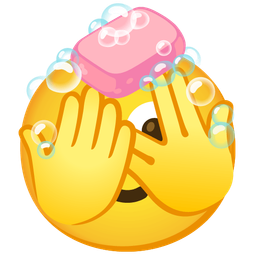 Soap and Face with peeking eye