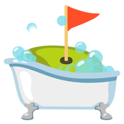 soap and flag in hole