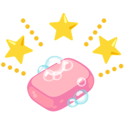 soap and glowing star