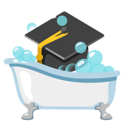 soap and graduation cap