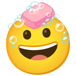Soap and Grinning face