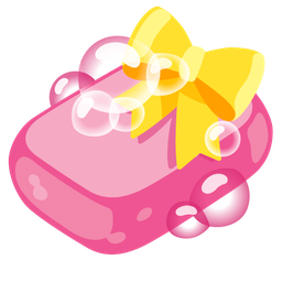 Soap and Heart with ribbon