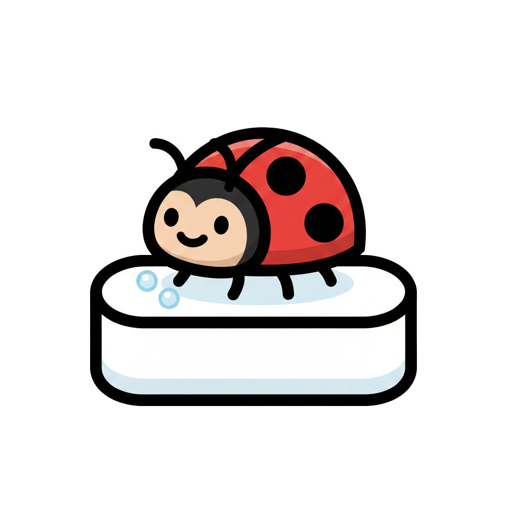 Soap and Lady beetle