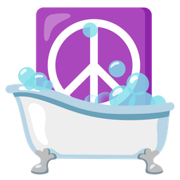 soap and peace symbol