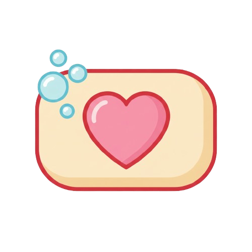 Soap and Pink heart