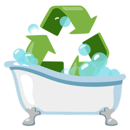 soap and recycling symbol