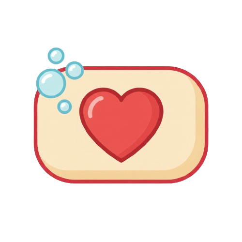 Soap and Red heart