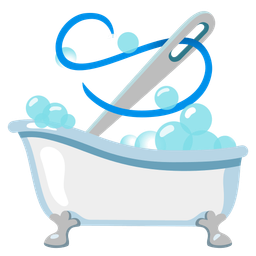 soap and sewing needle