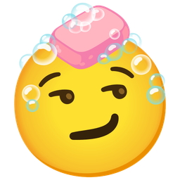 Soap and Smirking face