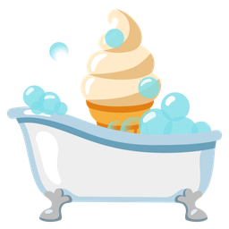 soap and soft ice cream